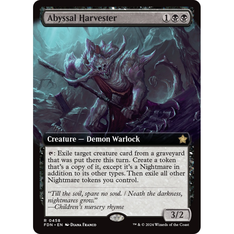 Abyssal Harvester (FDN-458) – Foundations: (Extended Art) [Rare]