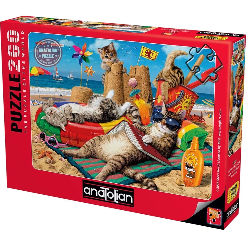 Anatolian – Cats On The Beach by Steve Read Jigsaw Puzzle (260 Pieces)