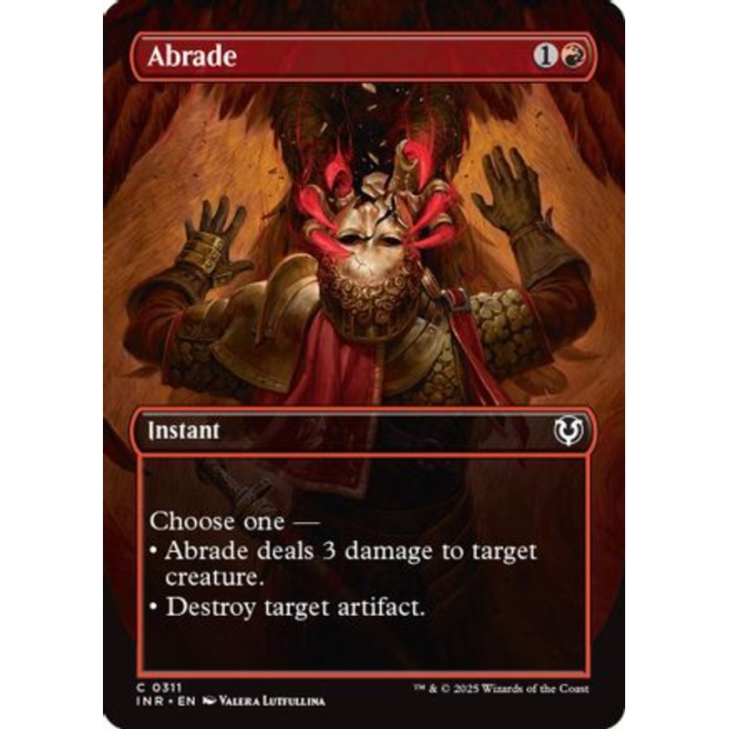 Abrade (Borderless) (INR-311) – Innistrad Remastered Foil [Common]