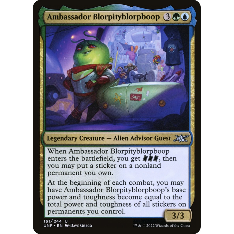 Ambassador Blorpityblorpboop (UNF-161) – Unfinity [Uncommon]