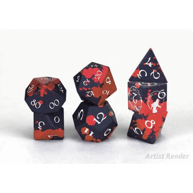 7ct Vampire Aluminum Dice