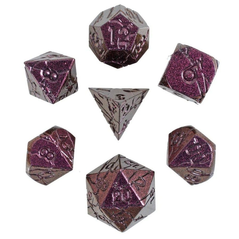 7ct Scarred Allure Metal Dice
