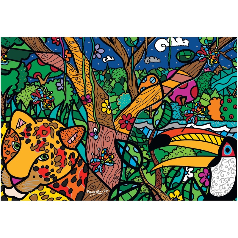 Amazon by Romero Britto  1000 Piece Jigsaw Puzzle (Bluebird Puzzle)