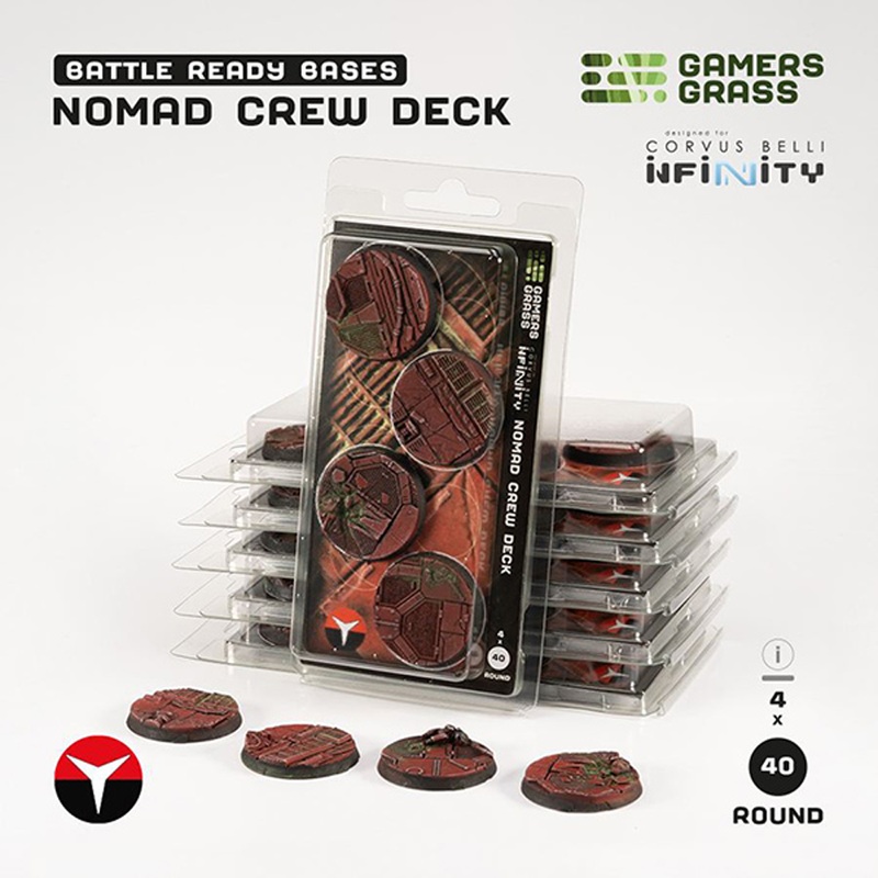 Battle Ready Bases: Nomad Crew Deck – Round 40mm (4)