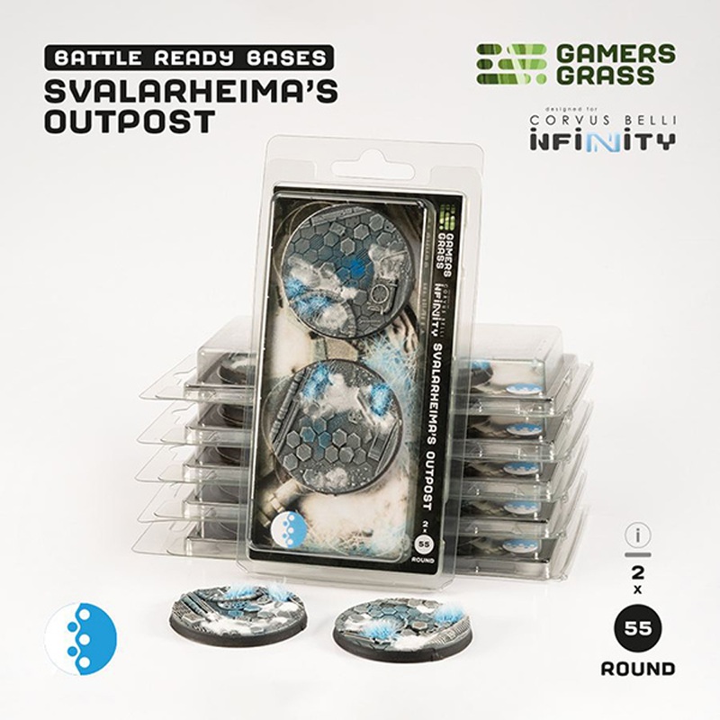 Battle Ready Bases: Svalarheima’s Outpost – Round 55mm (2)