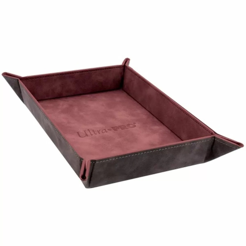 Ultra Pro: Foldable Dice Rolling Tray – Ruby | Premium Dice Tray | Milsims