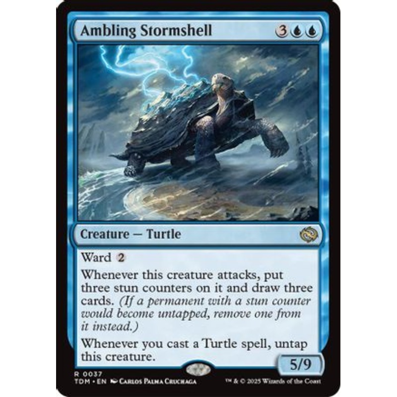 Ambling Stormshell (TDM-037) – Tarkir: Dragonstorm [Rare]