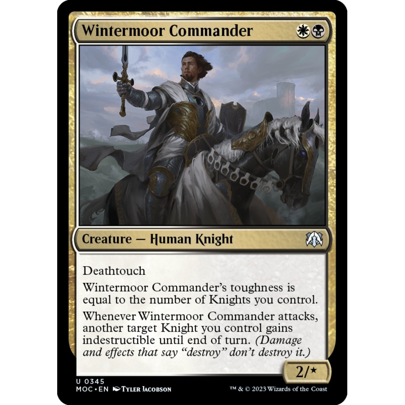 Wintermoor Commander (MOC-345) – March of the Machine Commander [Uncommon]
