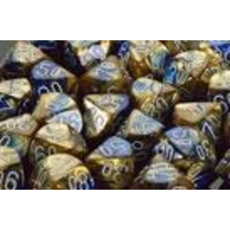 Blue-Gold/White Gemini 12mm d6 (36)