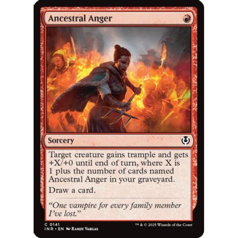 Ancestral Anger (INR-141) – Innistrad Remastered Foil [Common]