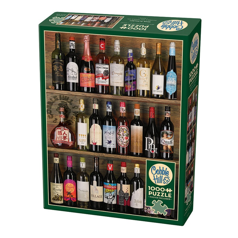 Wine Alphabet 1000 Piece Jigsaw Puzzle by Cobble Hill