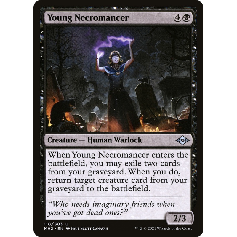Young Necromancer (MH2-110) – Modern Horizons 2 Foil [Uncommon]