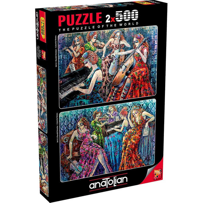 Anatolian – 2X500p Colourful Notes Jigsaw Puzzle (1000 Pieces)