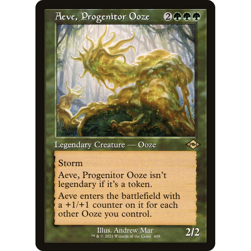 Aeve, Progenitor Ooze (MH2-409) – Modern Horizons 2 Foil [Rare] Retro Frame