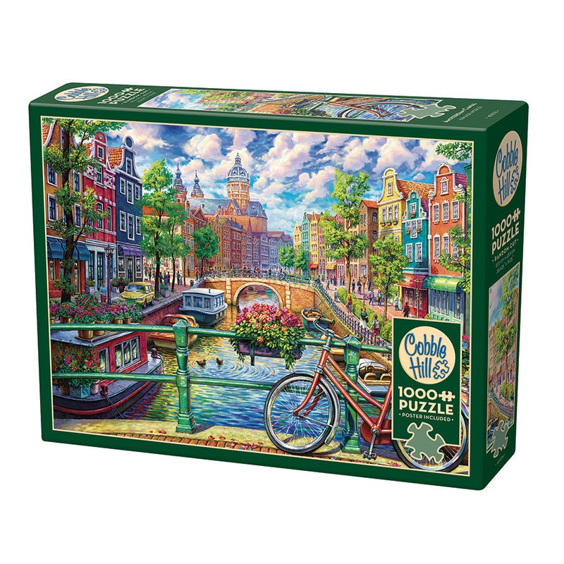 Amsterdam Canal 1000 Piece Jigsaw Puzzle by Cobble Hill