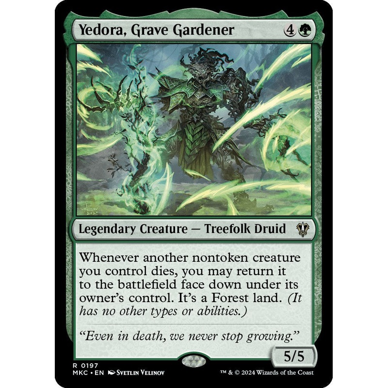 Yedora, Grave Gardener (MKC-197) – Murders at Karlov Manor Commander [Rare]