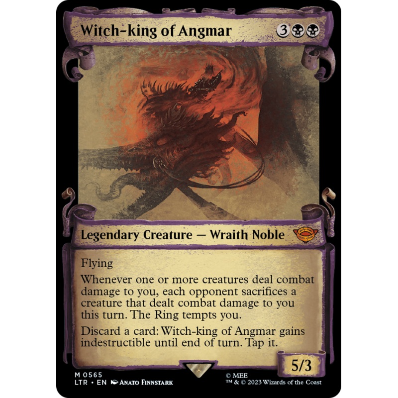 Witch-king of Angmar (LTR-565) – The Lord of the Rings: Tales of Middle-earth: (Showcase) Scroll [Mythic]