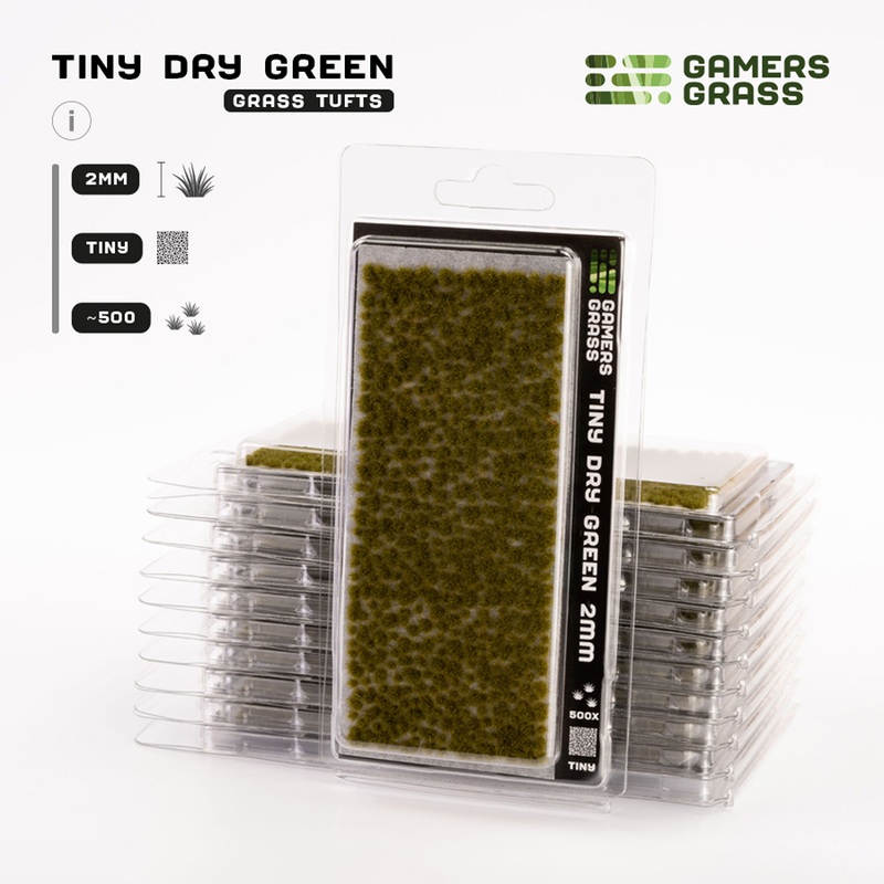 Gamers Grass Tufts: Dry Green – Tiny 2mm