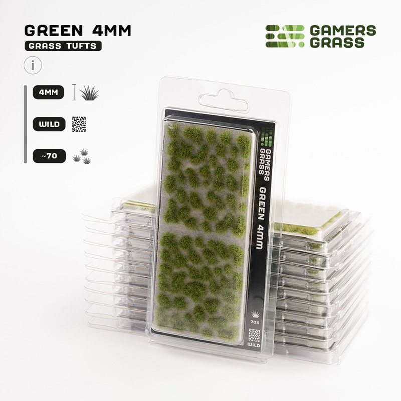 Gamers Grass Tufts: Green – Wild 4mm