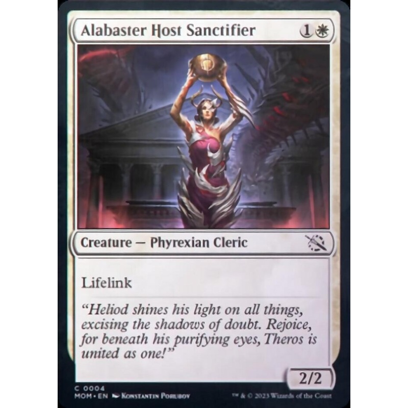 Alabaster Host Sanctifier (MOM-004) – March of the Machine [Common]
