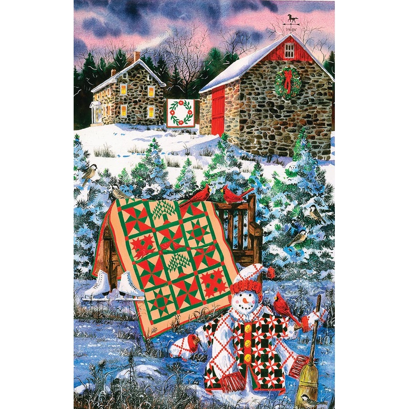 A Christmas Cheer Quilt by Diane Phalen  1000 Piece Jigsaw Puzzle (Sunsout)