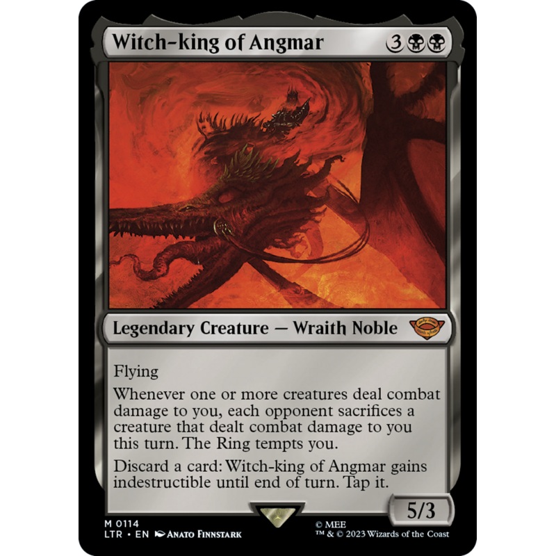Witch-king of Angmar (LTR-114) – The Lord of the Rings: Tales of Middle-earth Foil [Mythic]