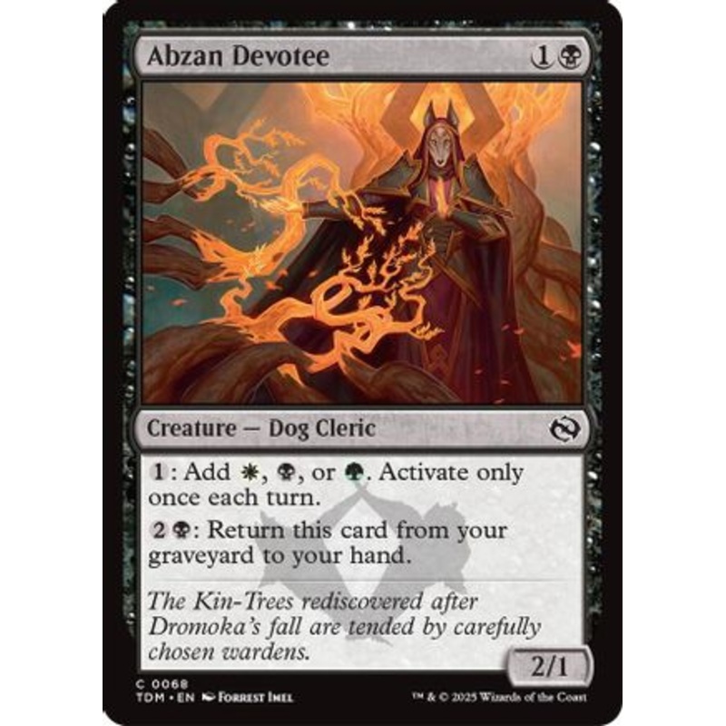 Abzan Devotee (TDM-068) – Tarkir: Dragonstorm Foil [Common]