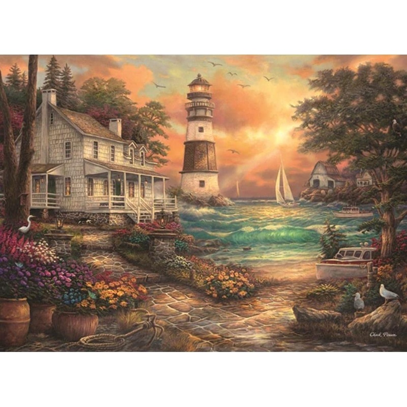 Anatolian – Cottage By The Sea Jigsaw Puzzle (1000 Pieces)