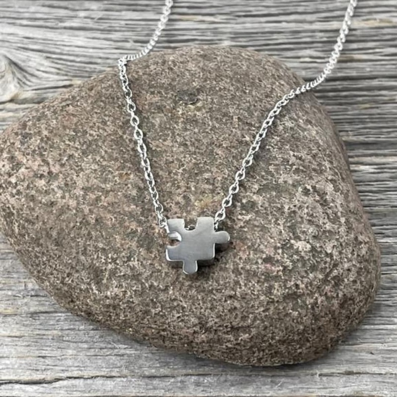 3D Puzzle Piece Necklace
