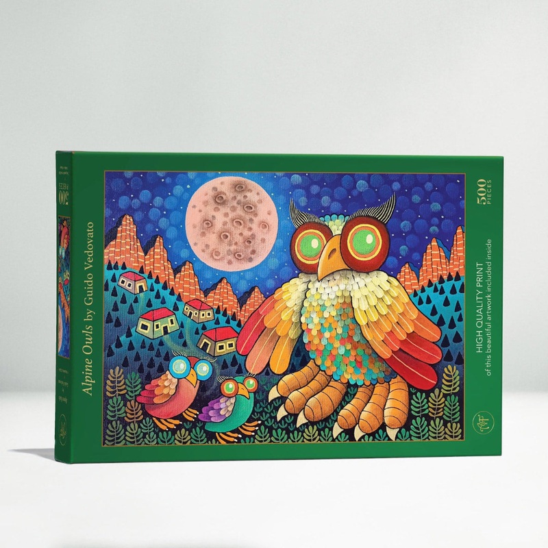 Alpine Owls 500 Piece Puzzle