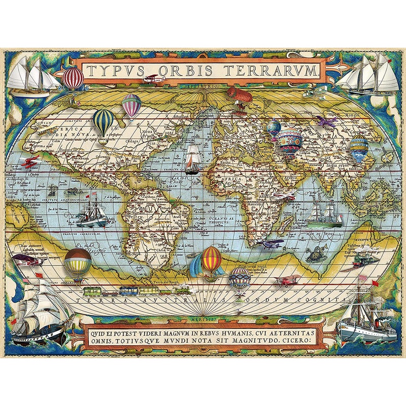 [Damaged Box] Around the World  2000 Piece Jigsaw Puzzle (Ravensburger)