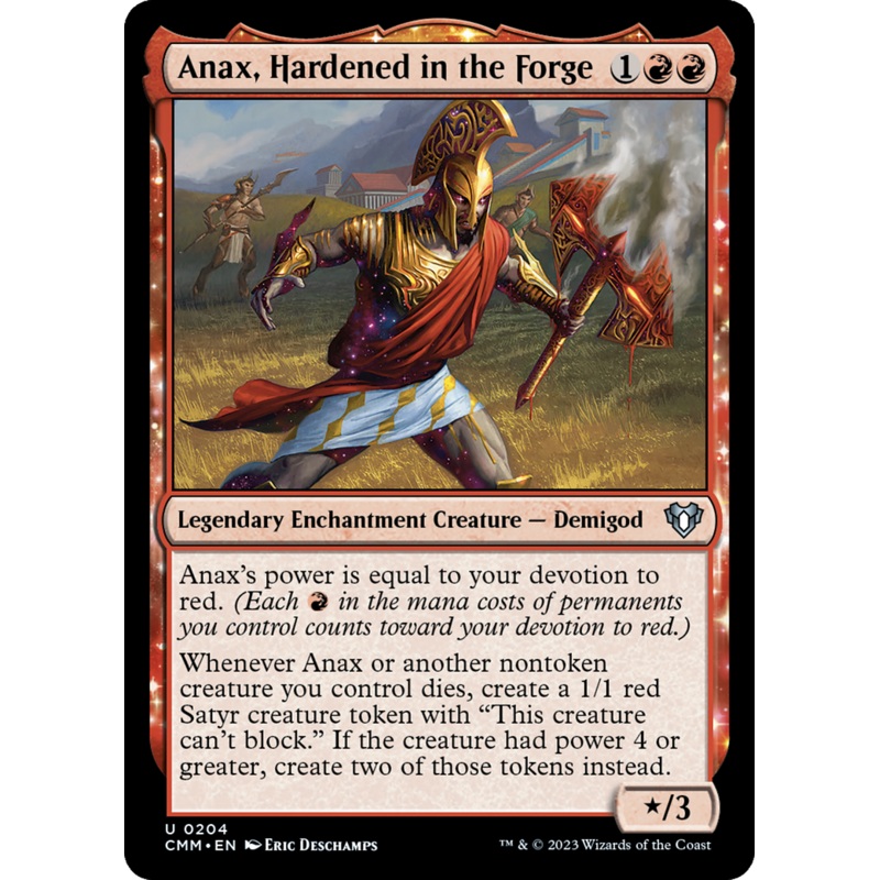 Anax, Hardened in the Forge (CMM-204) – Commander Masters [Uncommon]