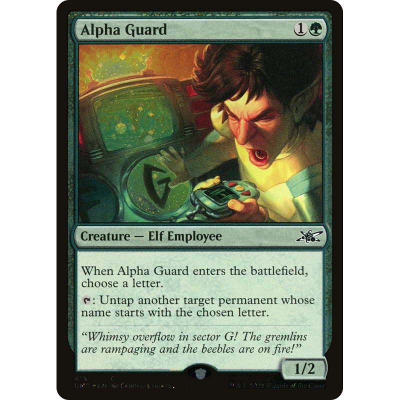 Alpha Guard (UNF-415) – Unfinity Galaxy Foil [Common]