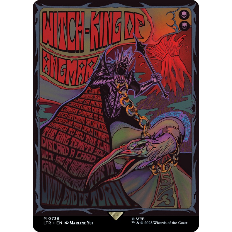 Witch-king of Angmar (LTR-736) – The Lord of the Rings: Tales of Middle-earth (Borderless) Foil [Mythic]