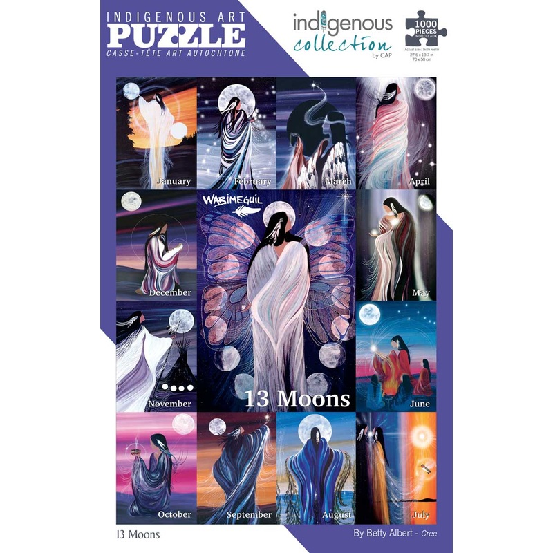 13 Moons (Cree Tribe) 1000 Piece Jigsaw Puzzle By the Indigenous Collection