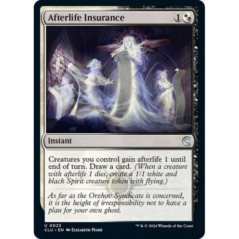 Afterlife Insurance (CLU-023) – Ravnica: Clue Edition [Uncommon]