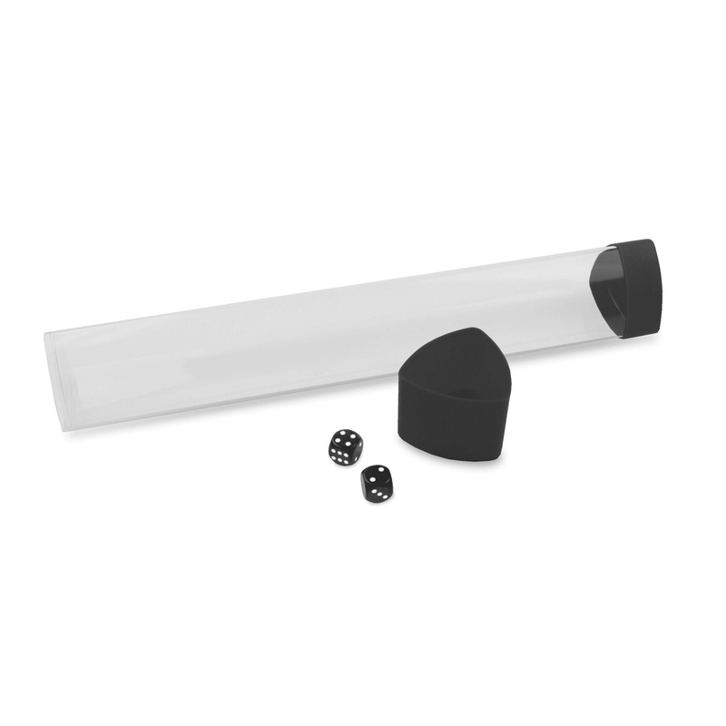 BCW Playmat Tube with Dice Cap – Black Tube Black Dice Cap