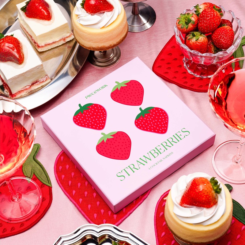 Strawberry Cocktail Napkins