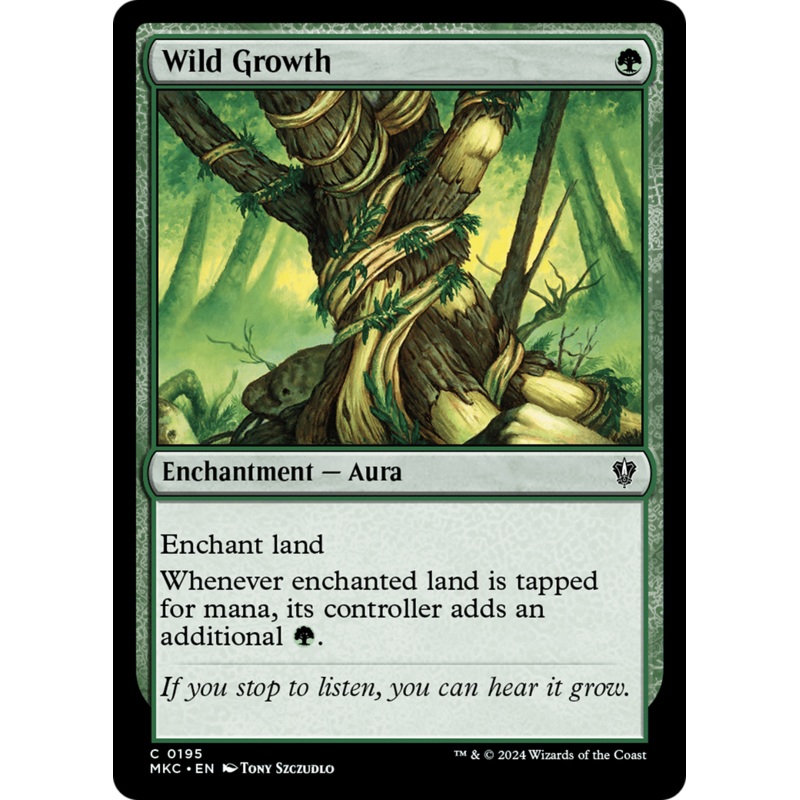 Wild Growth (MKC-195) – Murders at Karlov Manor Commander [Common]