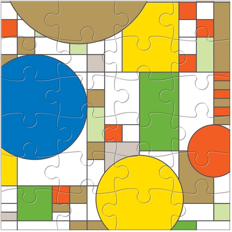 6 x 25 Piece Jigsaw Puzzles by Frank Lloyd Wright  150 Piece Jigsaw Puzzle (Galison)