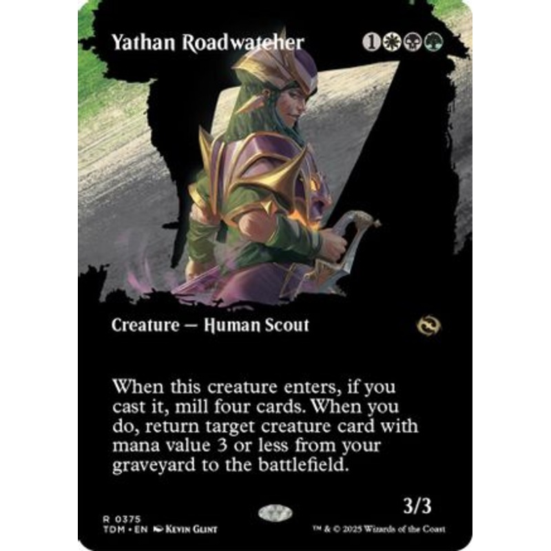 Yathan Roadwatcher (Borderless) (TDM-375) – Tarkir: Dragonstorm [Rare]