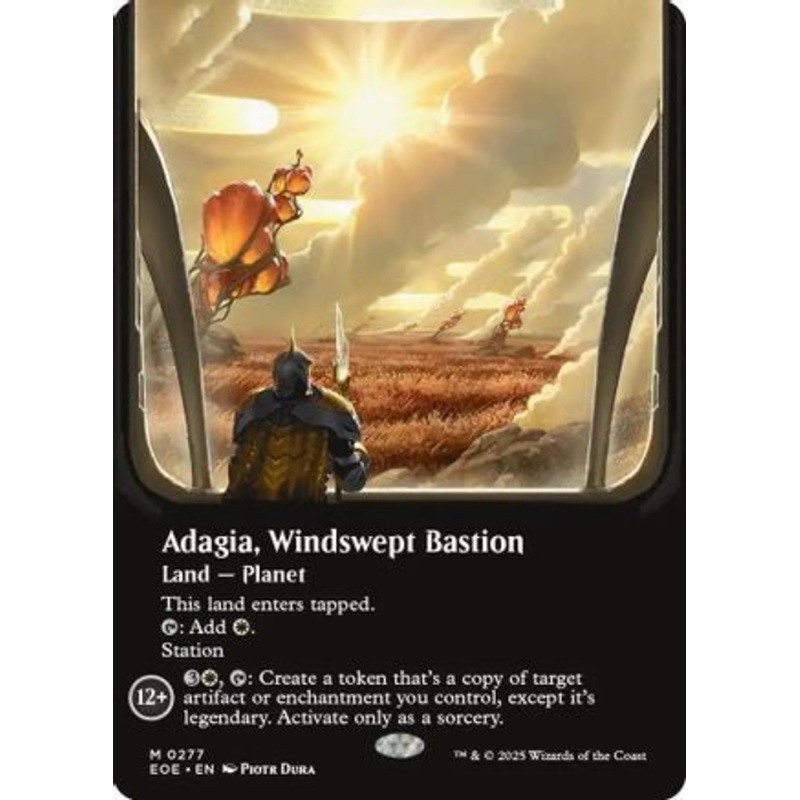 Adagia, Windswept Bastion (Borderless) (EOE-277) – Edge of Eternities [Mythic] Near Mint