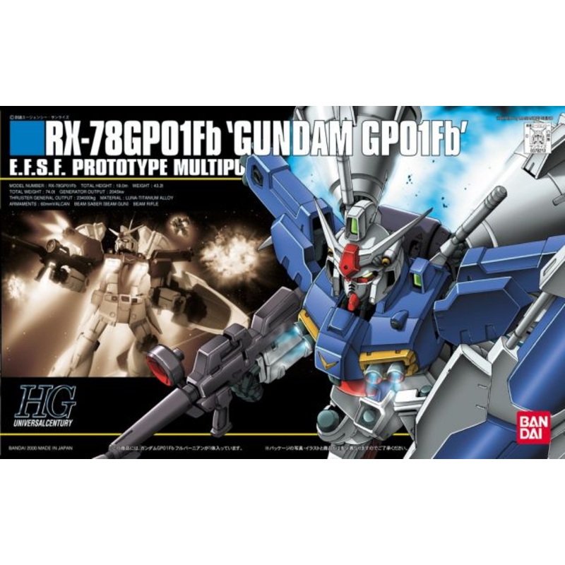 GUNDAM RX-78GPO1Fb EFSF PROTOTYPE MULTIPURPOSE MOBILE SUIT