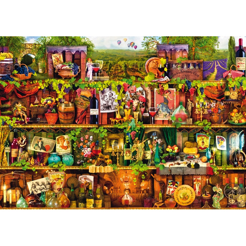 Wine Shelf  1000 Piece Jigsaw Puzzle (Puzzle)