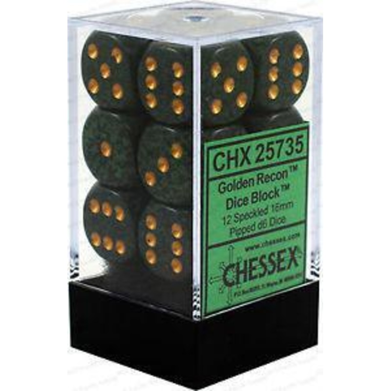 Speckled: 16mm D6 Golden Recon (12)