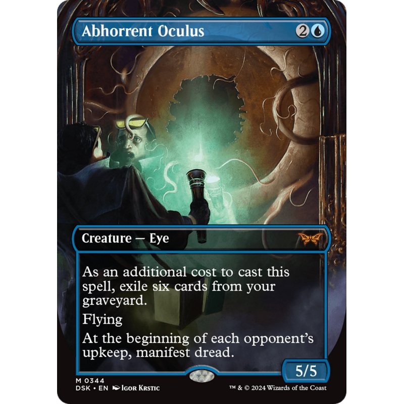Abhorrent Oculus (DSK-344) – Duskmourn: House of Horror (Borderless) [Mythic]