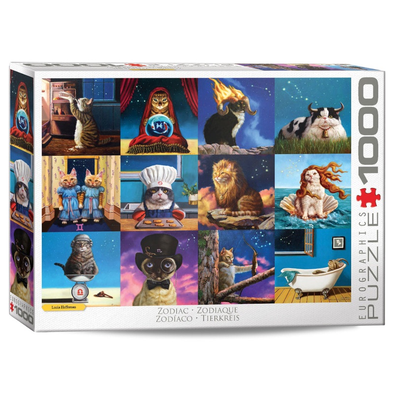 Zodiac Cats 1000 Piece Puzzle
