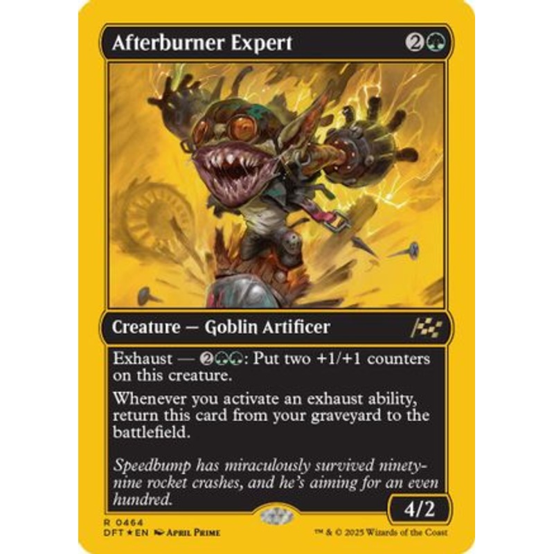 Afterburner Expert (First-Place Foil) (DFT-464) – Aetherdrift Foil [Rare]