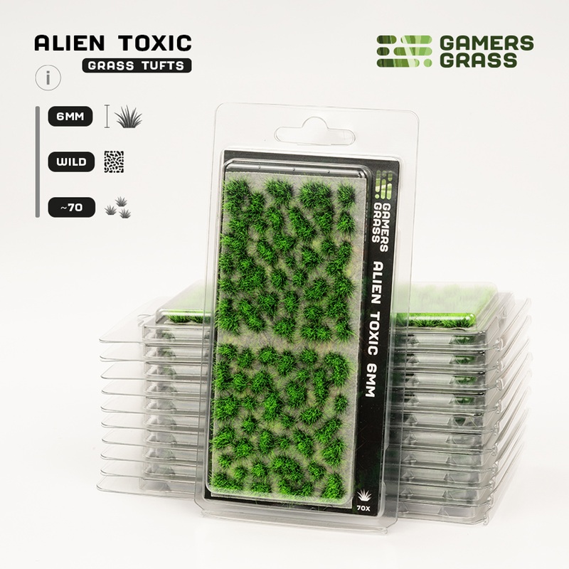 Gamers Grass Tufts: Alien Toxic – Wild 6mm