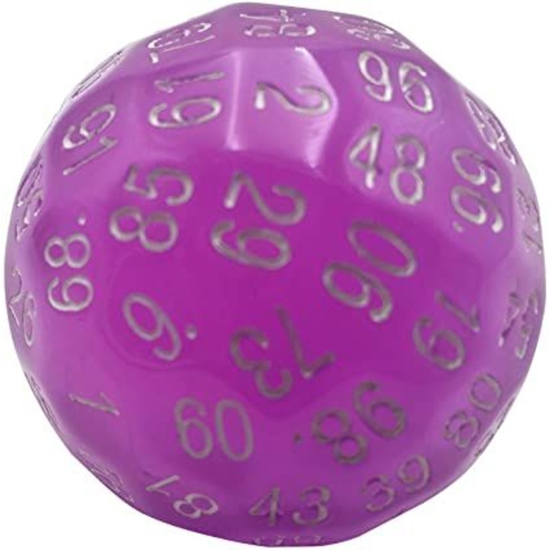 Single D100 Translucent Purple